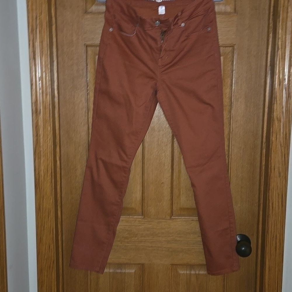 Route 66 Skinny Jeans Vibrant Style Womens Pants Bottoms Brown Hue Pants